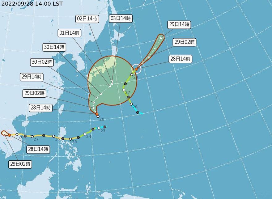 海上3熱帶系統共舞！週末水氣↑轉雨　24hr內颱風「洛克」生成