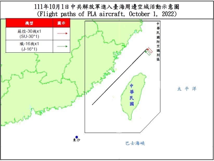偵獲8架次共機 2架次逾越台海中線！國防部首度坦承 解放軍越中線將趨常態化