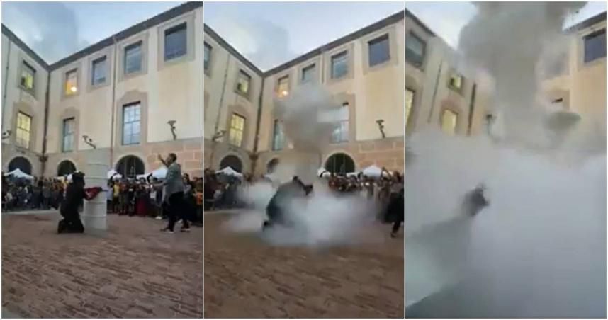 誤加壓液態氮→瞬間氣爆！科研實驗疏失釀禍　鐵桶「炸碎噴射」圍觀18人傷