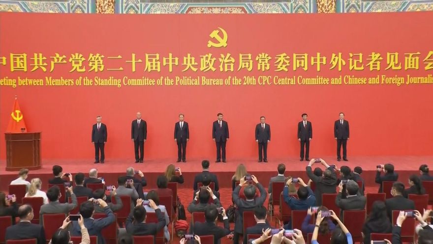 中共20大／習近平續任中共總書記　李強、蔡奇、丁薛祥、李希入列常委