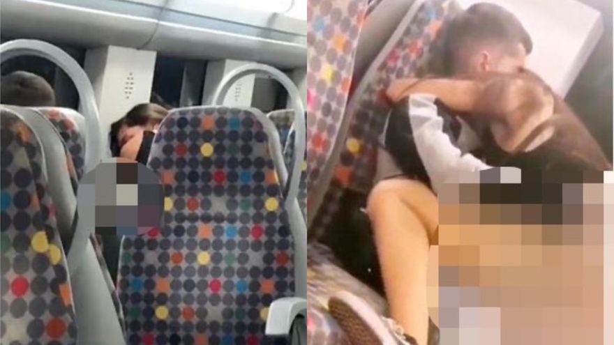 太渴望！男女止不住情慾「在列車上激戰」　肉體上下碰撞畫面全被拍