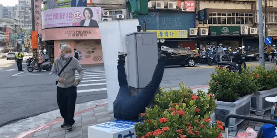 影/楊植斗拜票重摔傷後腦　羅智強曝：頭現在還在暈