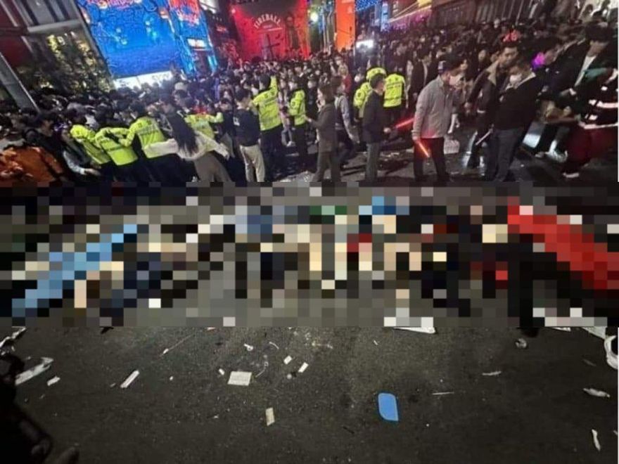 梨泰院10萬人踩踏/現場傷亡者躺地！年輕人竟在一排屍體旁歡唱