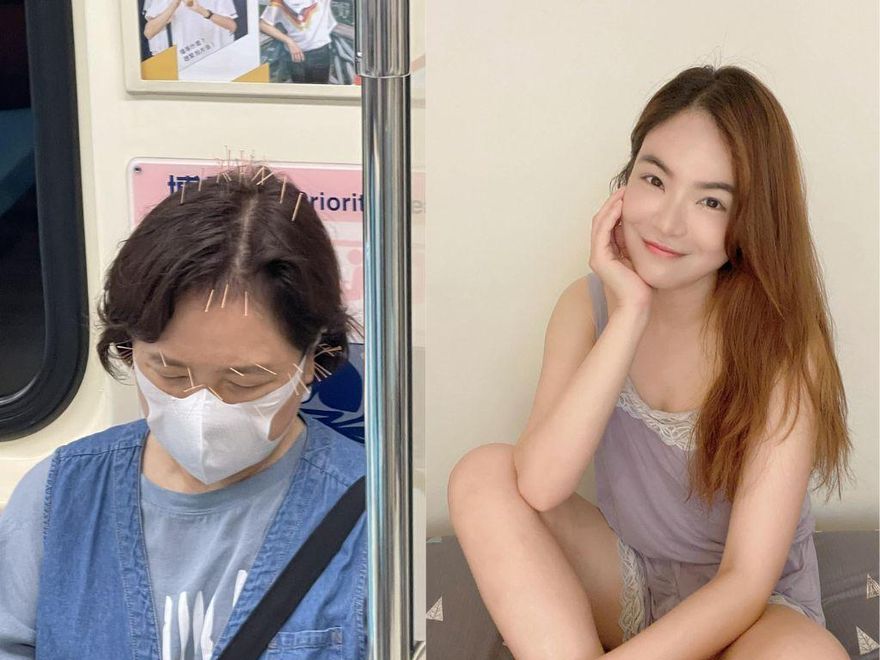 她「頭扎38根針」搭北捷！遭起底是陳沂媽　超狂背景曝光