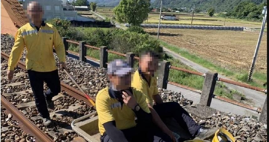 1人傷重內出血！台鐵東部修復「鋼軌突彈開」　擊中4工人急推車送醫