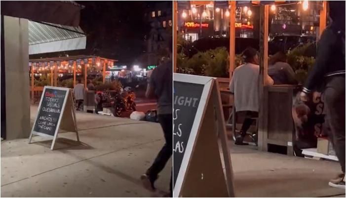 吃飯凍未條「路邊來一發」！扯情侶疊坐狂抖　他見街頭活春宮笑：歡迎來到紐約