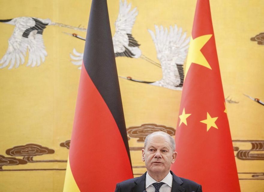 德國總理蕭茲訪大陸籲：台海現狀任何改變都須和平解決
