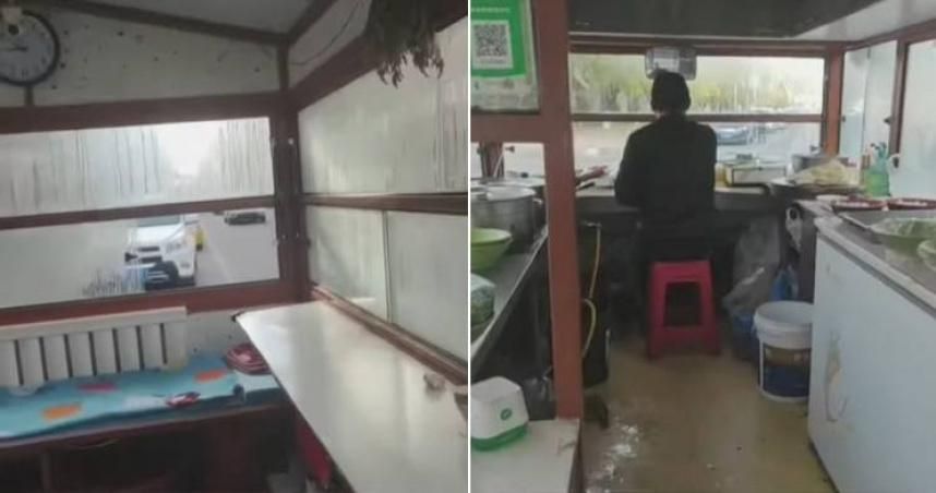 男子路邊吃早餐　1原因餐車秒變「觀光巴士」
