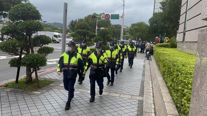 台北市長選舉辯論/近200人警力戒備　現場畫面曝光