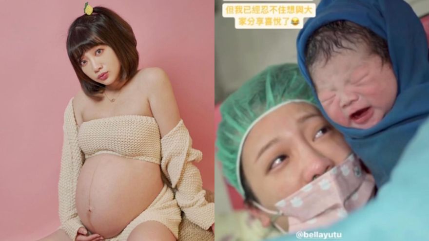 《黑澀會》美眉當媽了！玉兔順產見寶寶泛淚...帥尪樂喊：長得好像妳