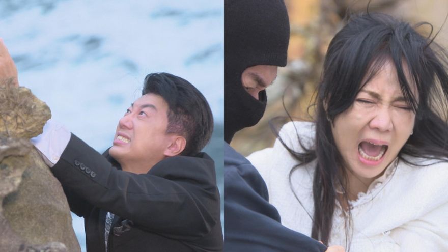 吳皓昇為救老婆落海！陳仙梅「站崖邊就爆哭」狂敲臀　「低落2天」直呼：有生命危險