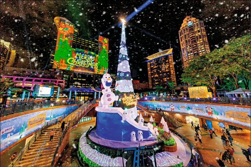 2022新北歡樂耶誕城明雪白登場！迪士尼主題光雕璀璨開城