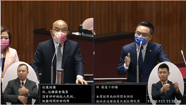 這款行政院長嘴臉！蘇貞昌備詢挨轟空話 竟脫口「你媽媽都沒有這樣」