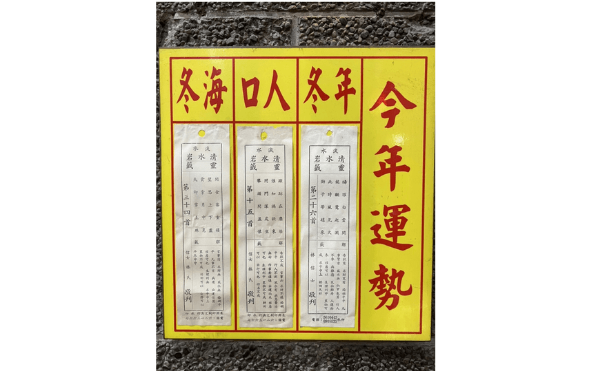 獨/新北市長選戰最後階段小心奧步？淡水百年老廟國運籤早預警