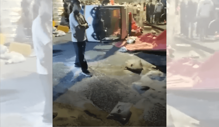 【影】長期封控惹民怨　廣州市海珠區爆發大規模抗議