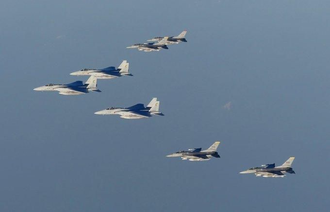 緊張情勢升高！美日出動多架戰機聯合軍演　嚇阻北韓飛彈挑釁