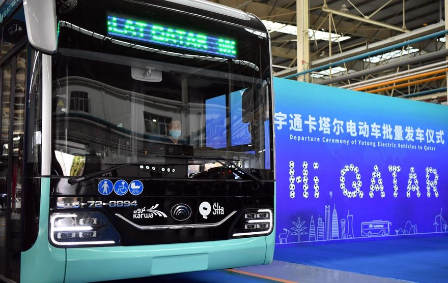 為卡達氣候「量身訂做」特製款　陸新能源客車成世足賽交通主力