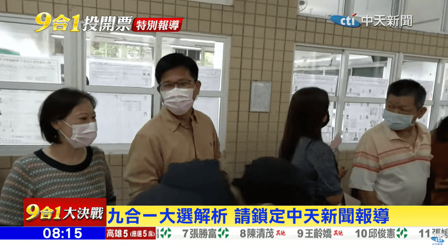 【影】林佳龍一早現身投票所！1分鐘搞定火速離去　他喊：現在沒壓力
