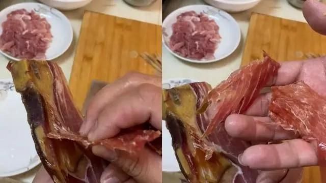 【影】肉也要「包膜」？買火腿回家打開傻眼「骨頭外貼一層肉」　超市：怕戳壞包裝