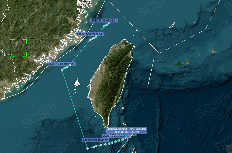 離大陸領海不到13海里！美軍P-8A飛越台海　解放軍派27架軍機回應