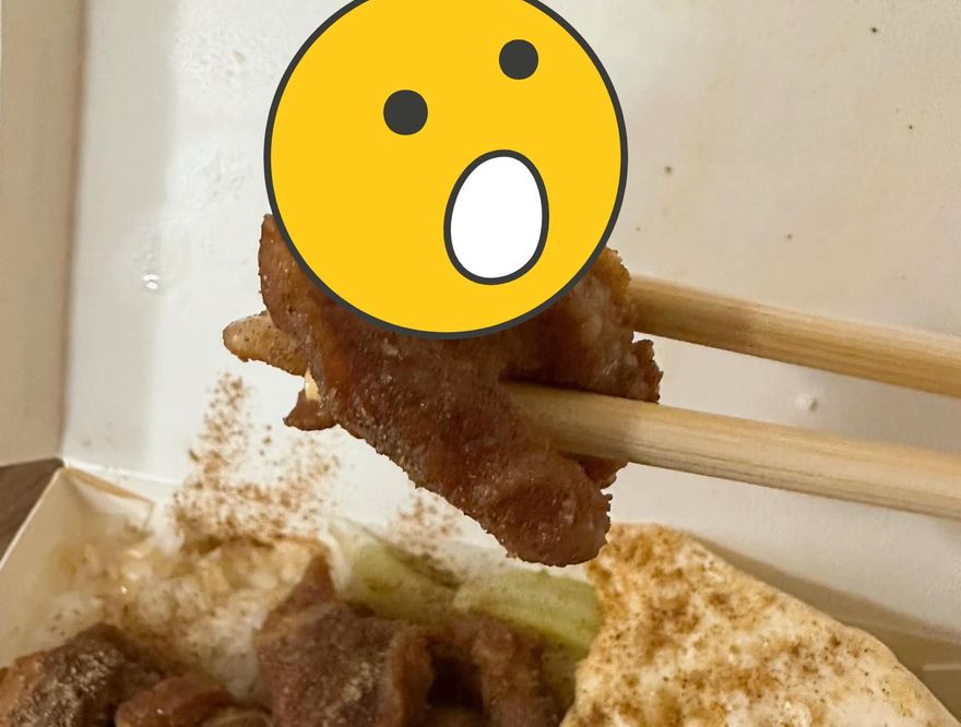 老闆你的毛真猖狂！她夾肉「險把炸毛豬吞下肚」…又長又粗超噁畫面曝