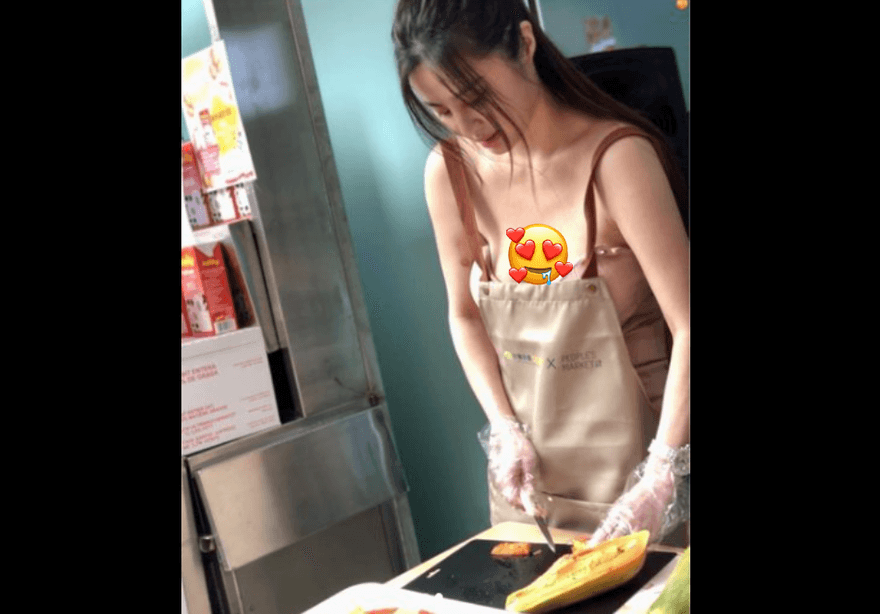 「台灣乳神」近況曝光！驚現香港街頭「無罩切木瓜」　現場乳香四溢