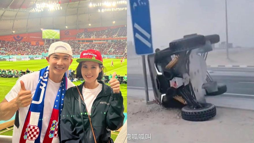 劉畊宏飛卡達看世足驚傳車禍！越野車甩尾失敗翻車…恐賠67萬