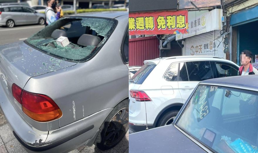 「違規在先，就是可以砸！」臨停無端被砸車　女網友怒告新竹囂張男