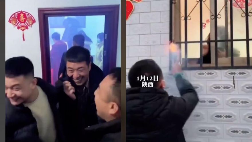 影/迎新娘過不了三關…伴郎團扔「這東西」　女方大門瞬間失守