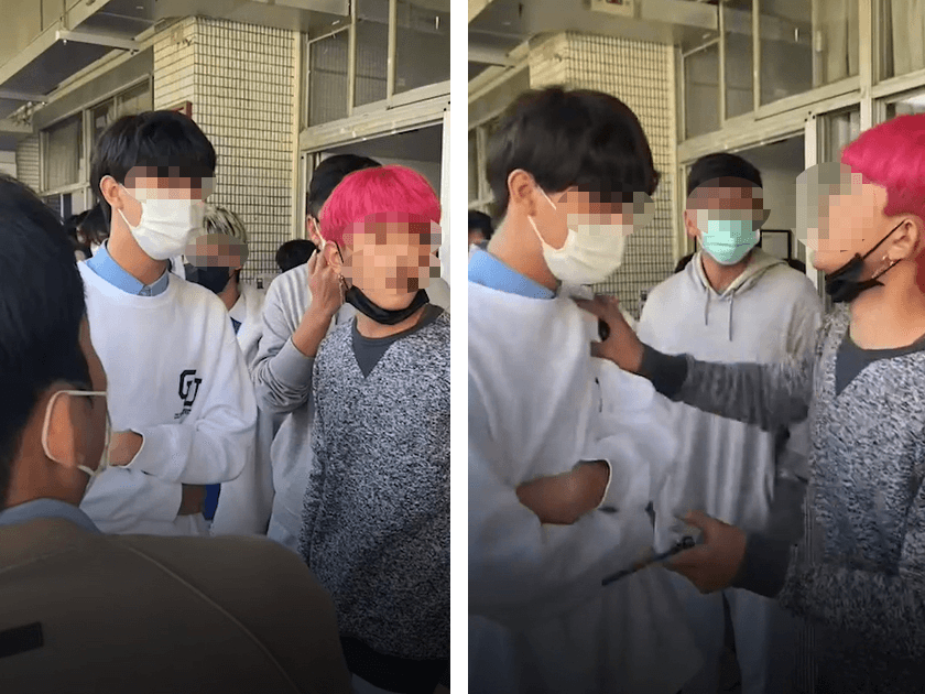 屁孩挑釁反被揍！台中高中生走廊大亂鬥　「壓到圍欄險墜樓」
