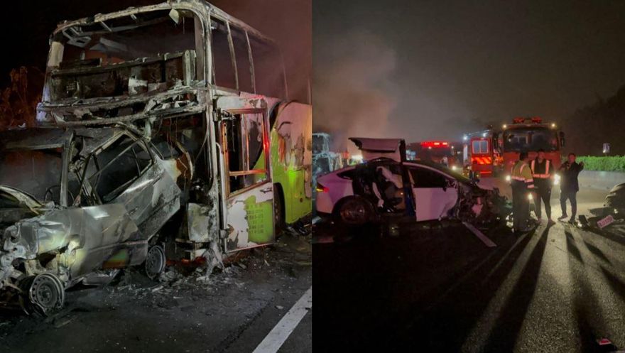 影/酒駕釀連環車禍害2死9傷！女駕駛恍神自撞　下秒2車慘淪火球
