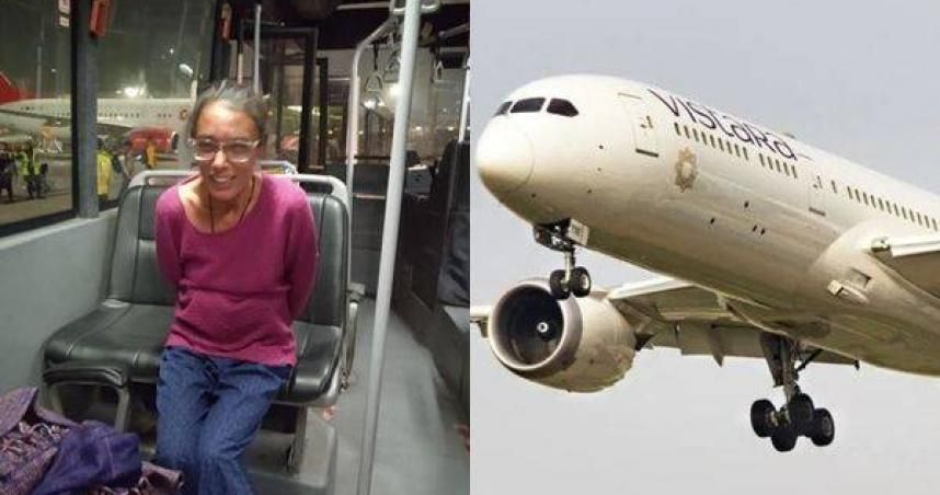 拿經濟艙票吵升等！空服員不給「她扒光衣服鬧翻天」　機艙狂奔、口水亂吐