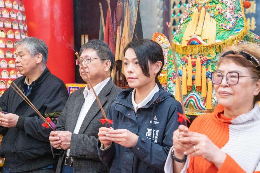 正月十三關聖帝君飛昇日　高虹安赴新竹關帝廟、普天宮為民祈福