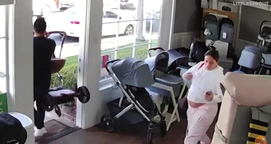 影／準孕婦挑選嬰兒車！下秒走出店家忘記「這動作」　店家氣急報警