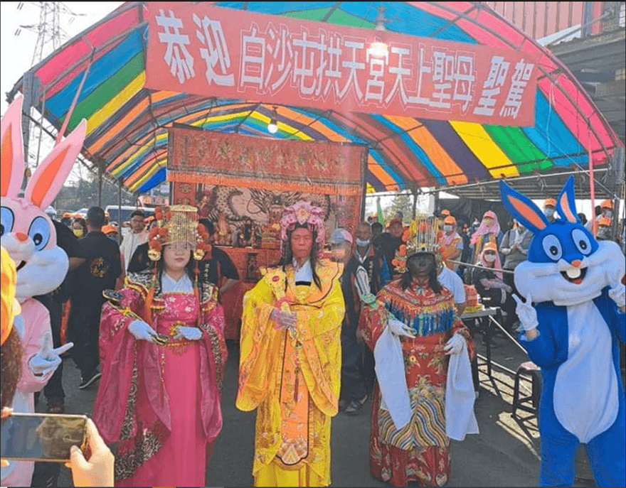 白沙屯媽祖進香/演哪齣？「這三尊神」迎媽祖聖駕　網友全嚇傻了...