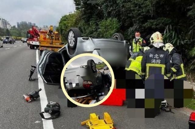 快訊/他在國道3號北上路段開車自撞！「左手變形受困車內」緊急送醫