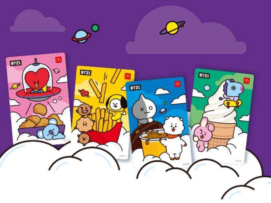 超萌！麥當勞「BT21甜心卡」曝光　3月15日開賣