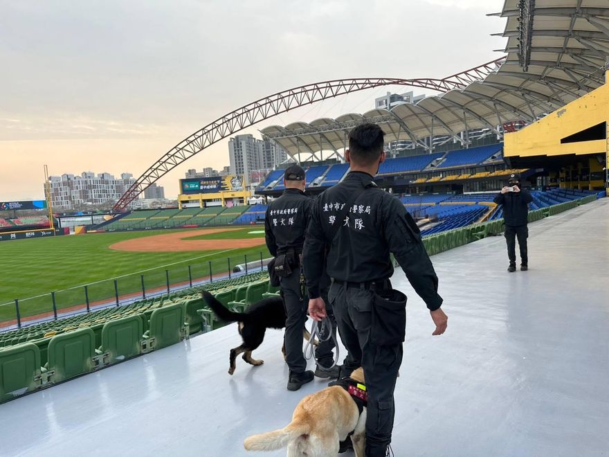 WBC經典賽/汪汪捍衛洲際主場　K9警犬高規格場檢