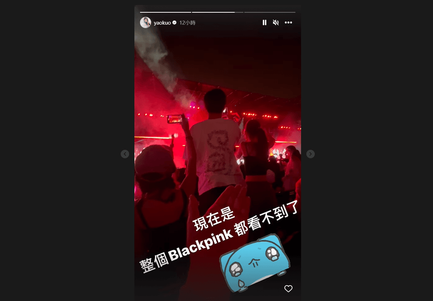花大錢朝聖BLACKPINK！郭書瑤全場只看到「白衣男」屁屁　提醒坐下還被嗆「X小」