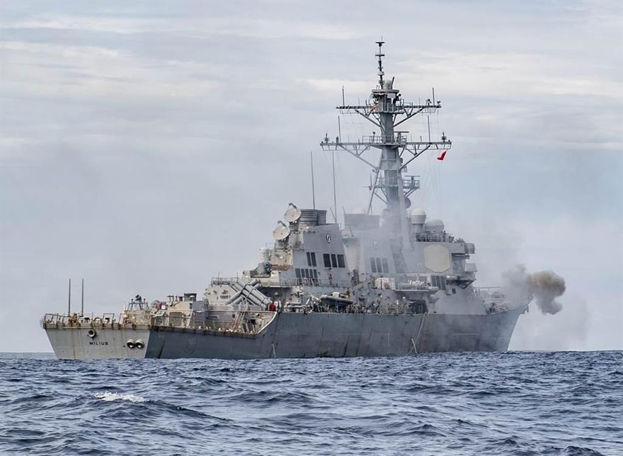 美艦「米利厄斯號」23日闖西沙領海　陸方：已依法跟監並驅離