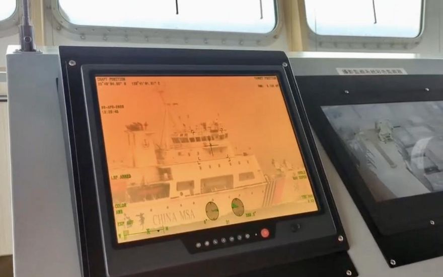 影/新竹艦監控大陸「海巡06」影片曝光　海巡署：堅守崗位捍衛主權及維護海域安全