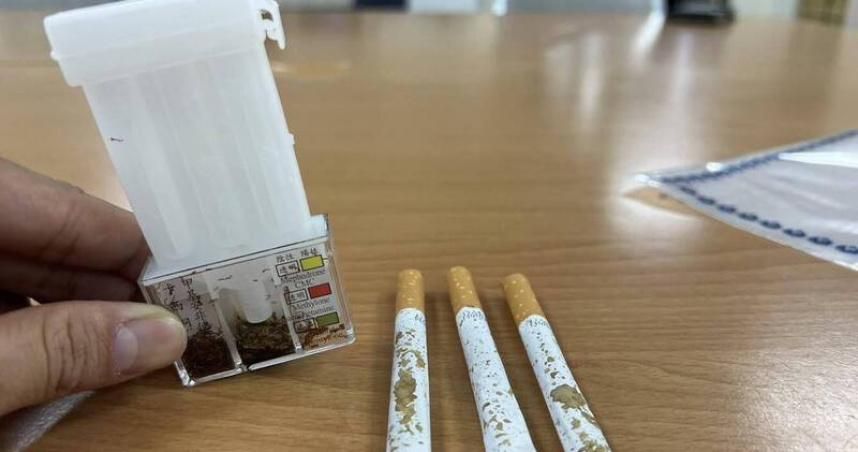 不信邪！人行道違停「飄毒品味」被抓　隔日又亂停再搜出4支彩虹菸送辦