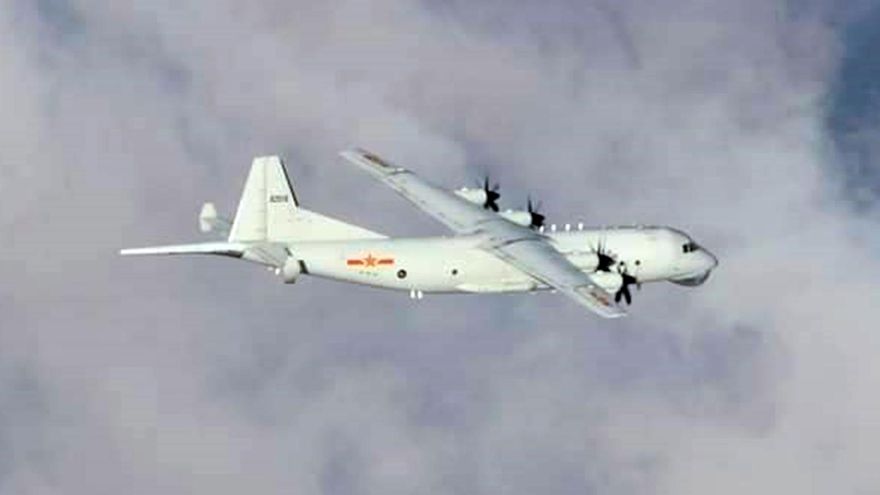 國軍偵獲對岸19架次軍機擾台海　其中2架軍機闖我西南空域