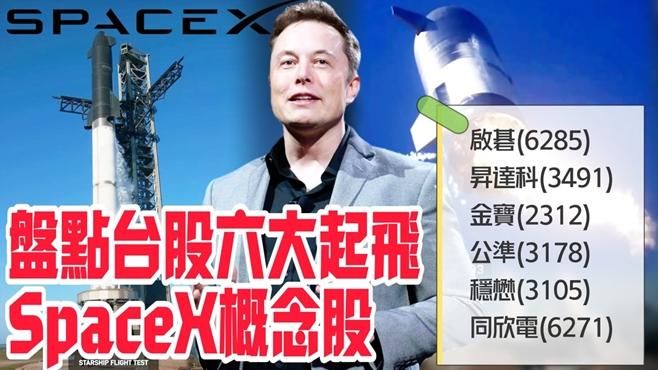 影/【中天車享家】SpaceX 星艦巨型火箭倒數40秒喊卡　盤點台股六大低軌衛星概念股起飛