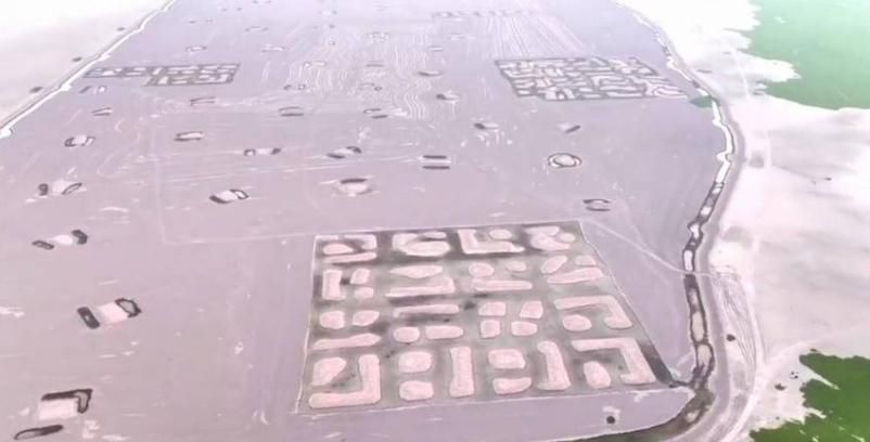 陸版「麥田圈」？湖底驚現「神秘圖騰」疑為古墓遺跡　官方給出回應