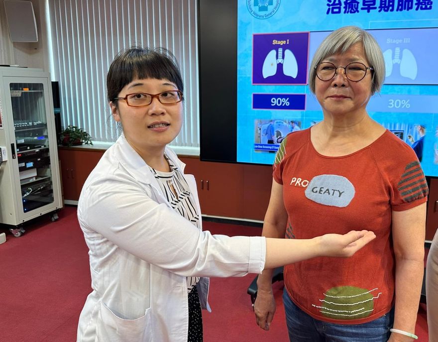 影/沉默的殺手！7旬婦不菸不酒罹肺癌　中榮一站式定位及微創手術治癒