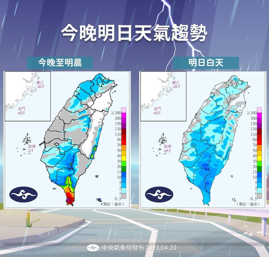 下不停！21日全台「3區」強風大雨　颱風「珊瑚」造成影響曝光