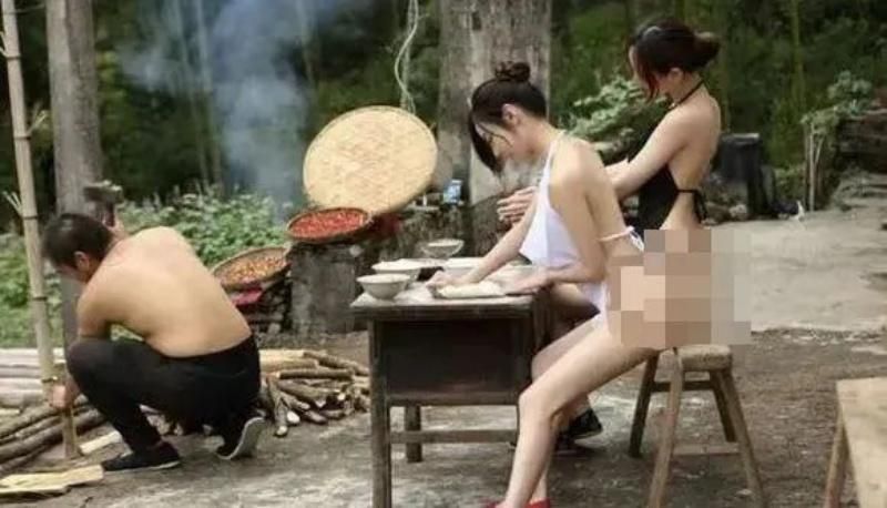 性感無極限！女網紅為流量拋胸露腿下田　農村淪「農媛」炫技場