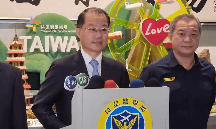 將「鯨魚」押解回台！警政署長黃明昭桃機記者會：「對弘仁會跟明仁會掃蕩不手軟」
