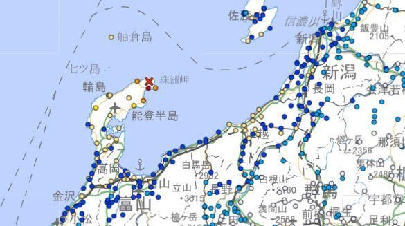 日本石川縣20:58再傳規模5.8地震　無海嘯警報